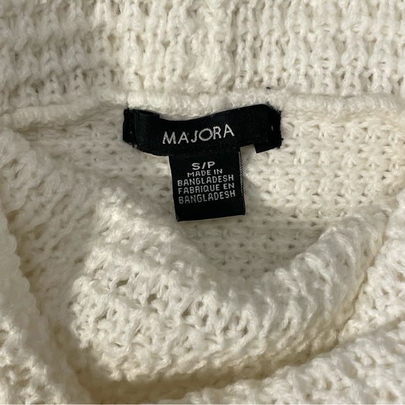Majora White Cowl Neck Sweater Size Small - Picture 4 of 15